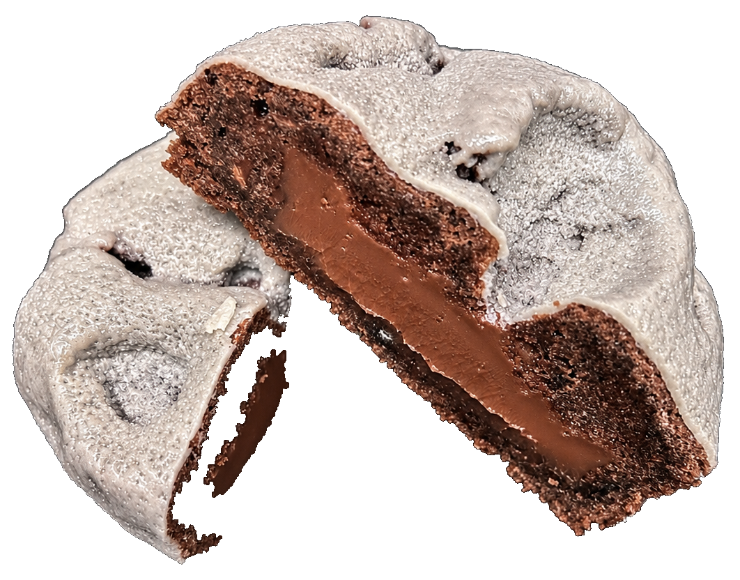 OUR MOON — cut-open cookie